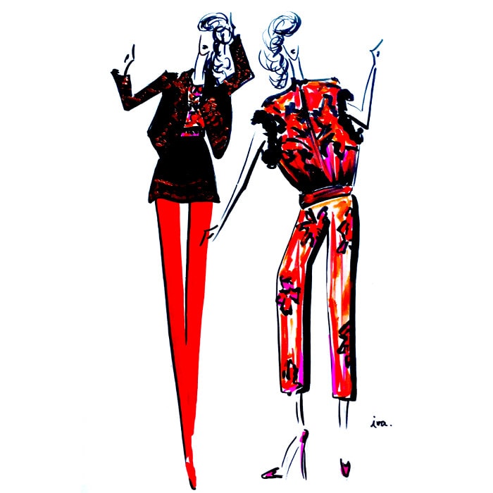 Illustraties: H&M’s designersamenwerkingen in beeld Illustraties: H&M’s designersamenwerkingen in beeld