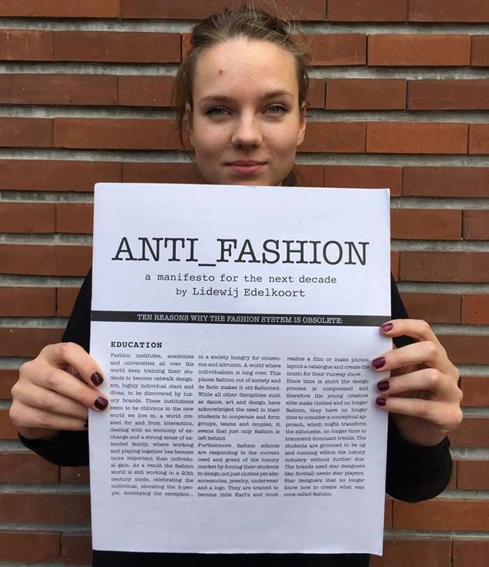 ‘De dood van de mode leidt tot honger naar iets nieuws: de Emancipatie van Alles’ ‘De dood van de mode leidt tot honger naar iets nieuws: de Emancipatie van Alles’