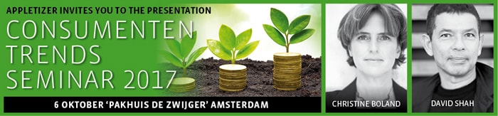 6 oktober Consumententrends Seminar met Christine Boland 6 oktober Consumententrends Seminar met Christine Boland