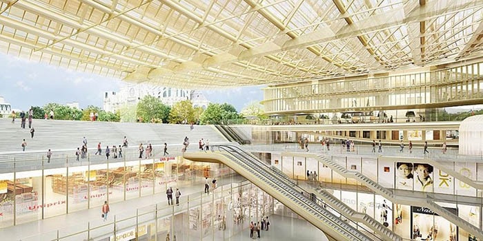 Parijs winkelhart Les Halles vernieuwd Parijs winkelhart Les Halles vernieuwd