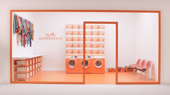 Hermès opent ‘wasstraat’ in de Bijenkorf in Amsterdam Hermès opent ‘wasstraat’ in de Bijenkorf in Amsterdam