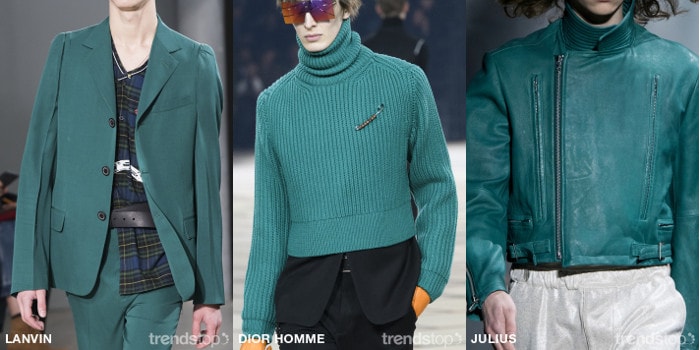 Herfst/Winter 2017-18 Herenmode Kleuren op de Catwalks Herfst/Winter 2017-18 Herenmode Kleuren op de Catwalks