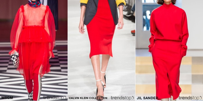 Herfst/Winter 2017-18 Damesmodekleuren op de Catwalks Herfst/Winter 2017-18 Damesmodekleuren op de Catwalks
