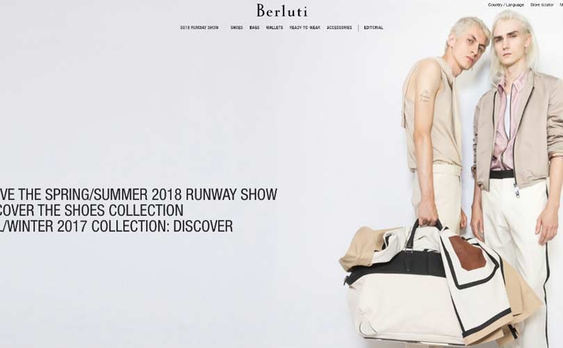 Berluti lanceert online shop Berluti lanceert online shop