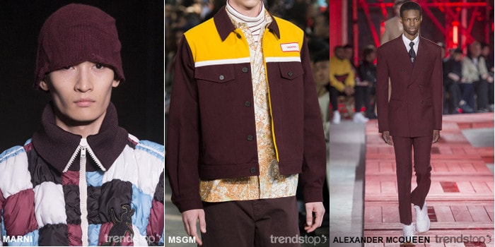 Herenkleuren op de Catwalks voor Herfst Winter 2018-19 Herenkleuren op de Catwalks voor Herfst Winter 2018-19
