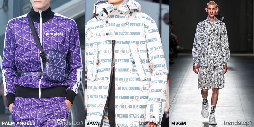 SS19 Belangrijke Herenmode Print- en Grafische Printtrends SS19 Belangrijke Herenmode Print- en Grafische Printtrends