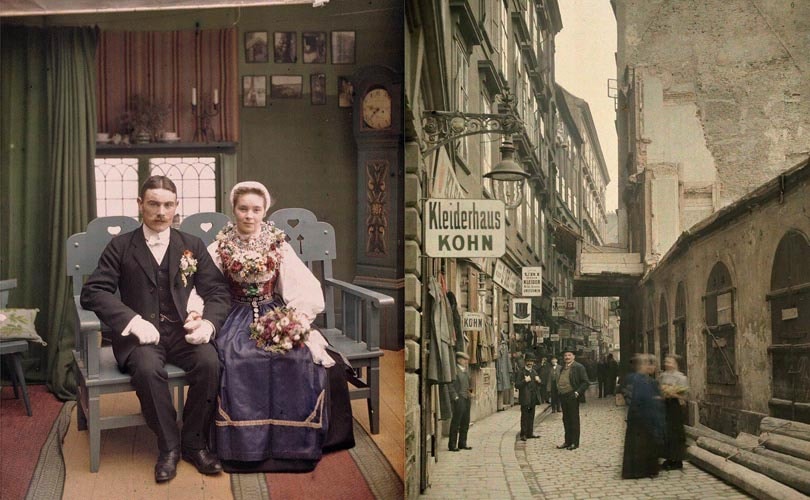 Eerste kleurenfoto’s rijke studiebron voor modehistorici Eerste kleurenfoto’s rijke studiebron voor modehistorici