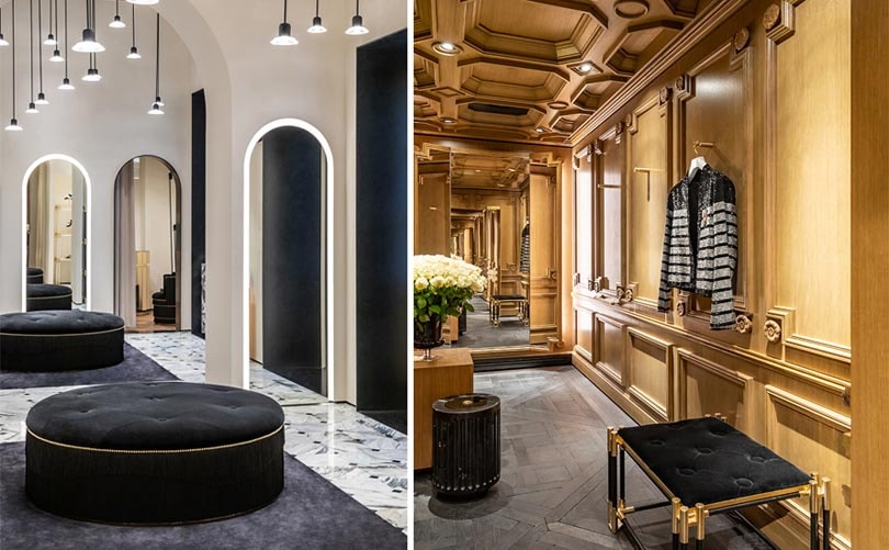 In beeld: het nieuwe winkelconcept van Balmain In beeld: het nieuwe winkelconcept van Balmain