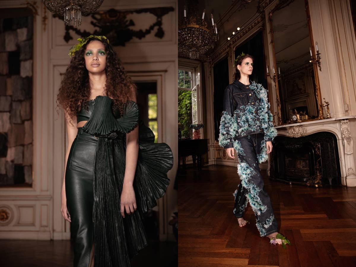 HAUTE NATURE: dromerige coutureshow in een zee van bloemstillevens HAUTE NATURE: dromerige coutureshow in een zee van bloemstillevens
