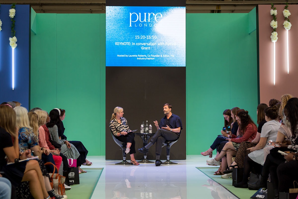 Patrick Grant op Pure London: Strikte voorschriften zijn nodig om de industrie ‘op te schonen’ Patrick Grant op Pure London: Strikte voorschriften zijn nodig om de industrie ‘op te schonen’