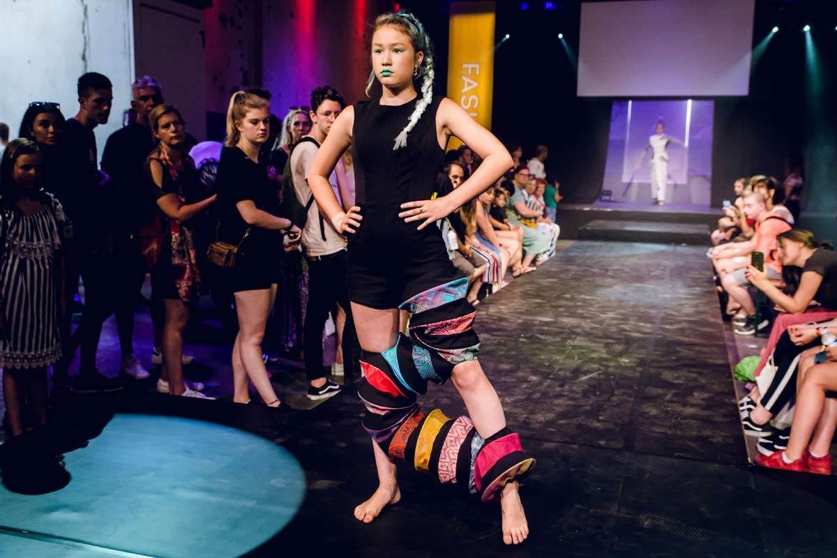 15-jarige Klaskie mode-winnaar van Kunstbende 15-jarige Klaskie mode-winnaar van Kunstbende