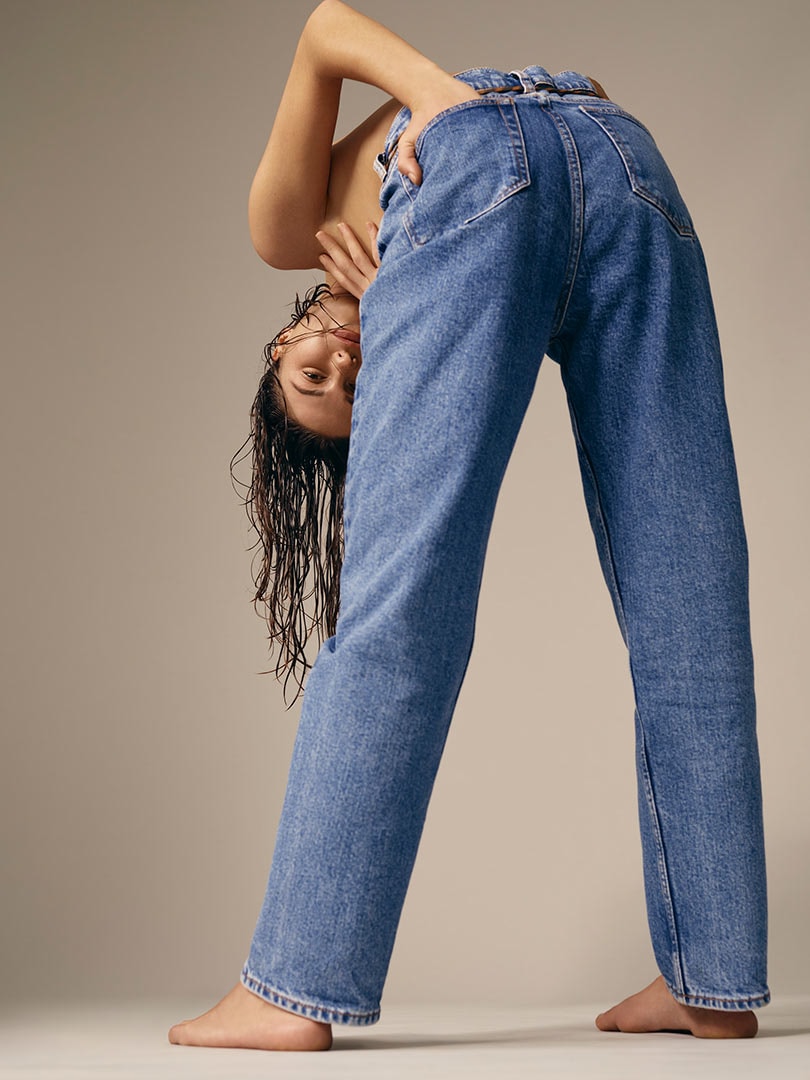 SAMSØE SAMSØE STRIKT STIJLICOON SOPHIA ROE VOOR CONSCIOUS DENIMCOLLECTIE BLUE BELIEF SAMSØE SAMSØE STRIKT STIJLICOON SOPHIA ROE VOOR CONSCIOUS DENIMCOLLECTIE BLUE BELIEF