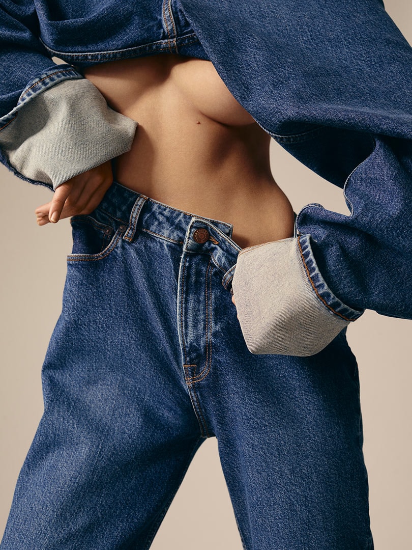 SAMSØE SAMSØE STRIKT STIJLICOON SOPHIA ROE VOOR CONSCIOUS DENIMCOLLECTIE BLUE BELIEF SAMSØE SAMSØE STRIKT STIJLICOON SOPHIA ROE VOOR CONSCIOUS DENIMCOLLECTIE BLUE BELIEF