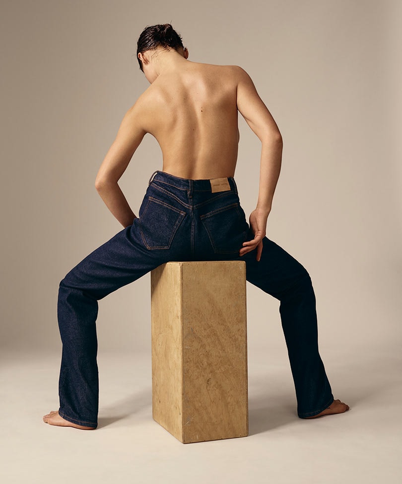 SAMSØE SAMSØE STRIKT STIJLICOON SOPHIA ROE VOOR CONSCIOUS DENIMCOLLECTIE BLUE BELIEF SAMSØE SAMSØE STRIKT STIJLICOON SOPHIA ROE VOOR CONSCIOUS DENIMCOLLECTIE BLUE BELIEF