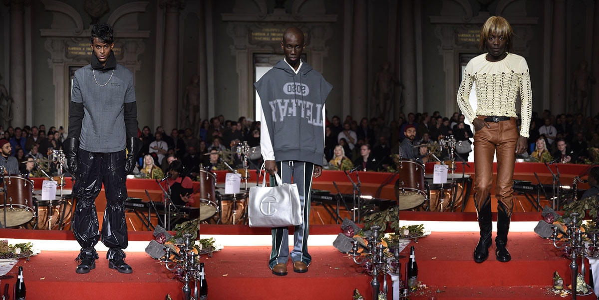 Pitti Uomo 97: Telfar brengt briljante barok stijl naar Florence Pitti Uomo 97: Telfar brengt briljante barok stijl naar Florence