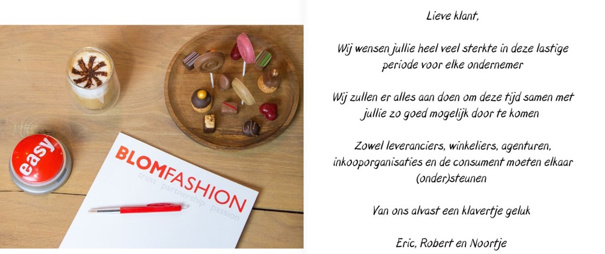 Blom Fashion staat voor: - Trust – Partnership – Passion Blom Fashion staat voor: - Trust – Partnership – Passion
