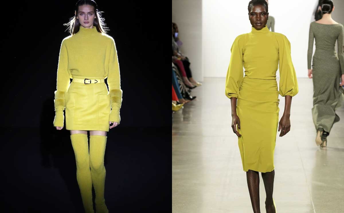Gespot op de catwalk: Pantone's modekleuren herfst/winter 2020/21 New York Fashion Week Gespot op de catwalk: Pantone's modekleuren herfst/winter 2020/21 New York Fashion Week