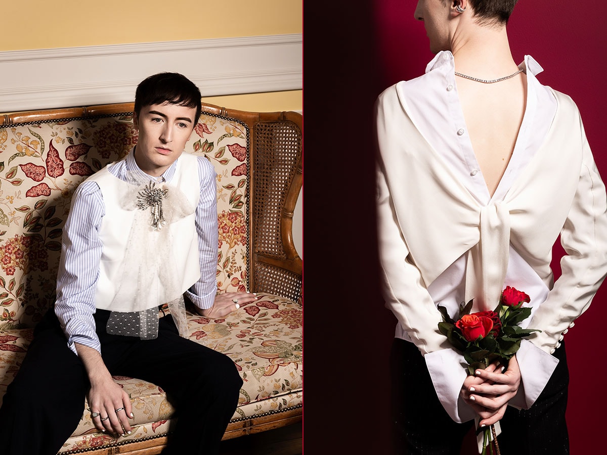In beeld: genderneutrale bridal wear in campagne van Eva Janssens en Gerrit Elen In beeld: genderneutrale bridal wear in campagne van Eva Janssens en Gerrit Elen
