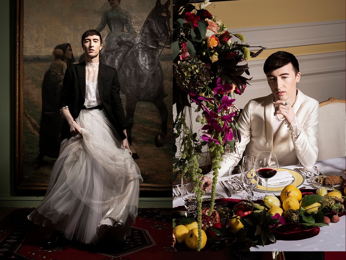 In beeld: genderneutrale bridal wear in campagne van Eva Janssens en Gerrit Elen In beeld: genderneutrale bridal wear in campagne van Eva Janssens en Gerrit Elen